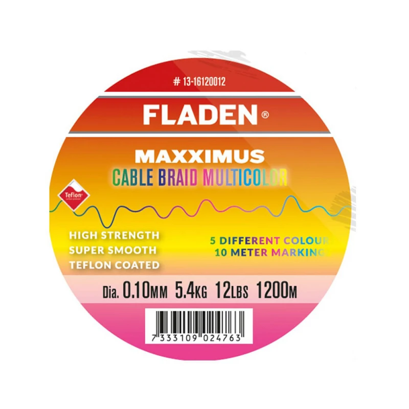 Fladen Maxximus Cable Braid Multicolor 1200m 3 Fladen Maxximus Cable Braid Multicolor 1200m