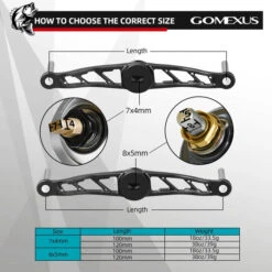 Gomexus Aluminum Double Handle With Cork Knob -Geschäft Für Angelbedarf BS100HCA27TNr 5