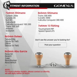 Gomexus Aluminum Double Handle With Cork Knob -Geschäft Für Angelbedarf BS100HCA27TNr 6