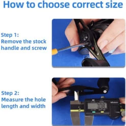 Gomexus 98mm Carbon Swept Handle With 30mm Carbon Knob 12 Gomexus 98mm Carbon Swept Handle With 30mm Carbon Knob -Geschäft Für Angelbedarf DCS98FA30BKBKr 5
