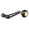 Gomexus 90mm Aluminium Power Handle With 45mm Titanium Knob - Black & Gold 2 Gomexus 90mm Aluminium Power Handle With 45mm Titanium Knob - Black & Gold -Geschäft Für Angelbedarf LYS90TB45BKGD 1